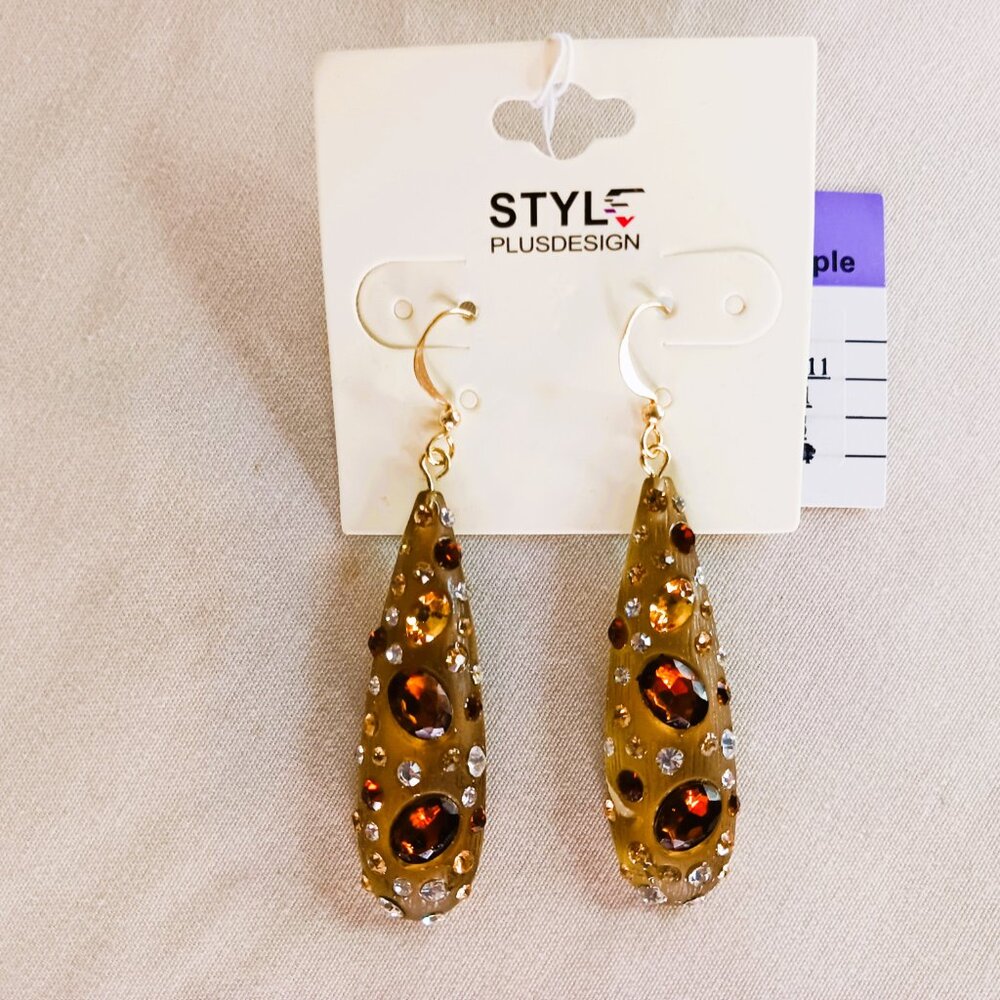 New Gold Jewel Earrings